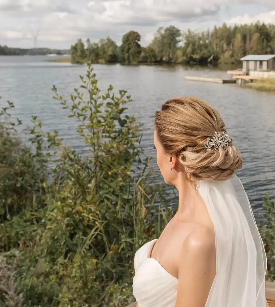 Bruduppsättning med slöja – tidlös och romantisk bröllopsuppsättning